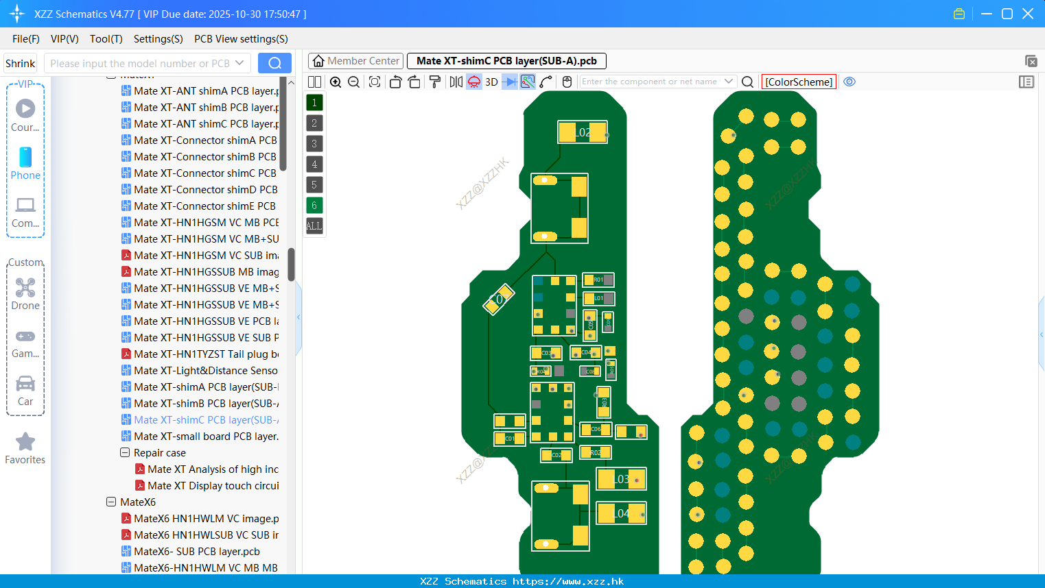 Huawei Mate XT-shimC PCB Layer(SUB-A)